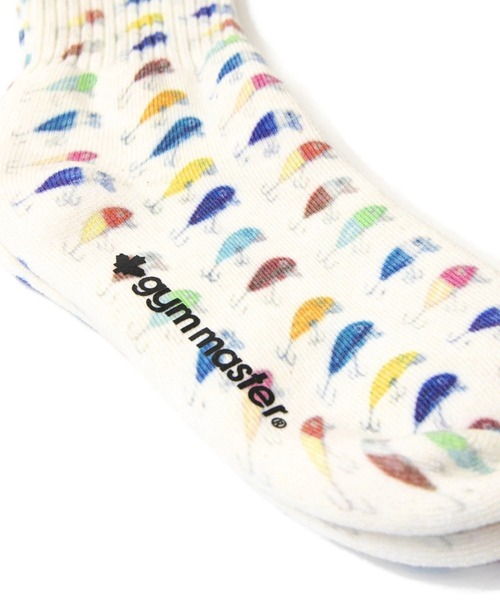 gym master(ジムマスター)の「gym master/ジムマスター ハッピーペイントクルーソックス(ソックス/靴下・メンズ・ホワイト/ブラック/その他1/アイボリー/イエロー/ロイヤルブルー・MEDIUM/LARGE)」の12枚目の写真