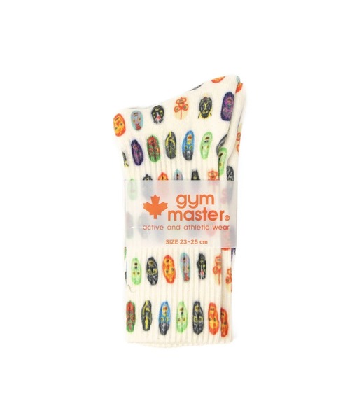 gym master(ジムマスター)の「gym master/ジムマスター ハッピーペイントクルーソックス(ソックス/靴下・メンズ・ホワイト/ブラック/その他1/アイボリー/イエロー/ロイヤルブルー・MEDIUM/LARGE)」の13枚目の写真