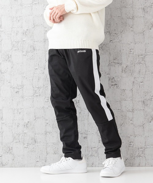 OUTDOOR PRODUCTS(アウトドアプロダクツ)の「【OUTDOOR PRODUCTS】防風裏フリース ストレッチジョガーパンツ サイドライン入り テーパードシルエット(スウェットパンツ・メンズ・チャコールグレー/グレー/スミクロ/ブラック・MEDIUM/X-LARGE/LARGE/SMALL)」の3枚目の写真