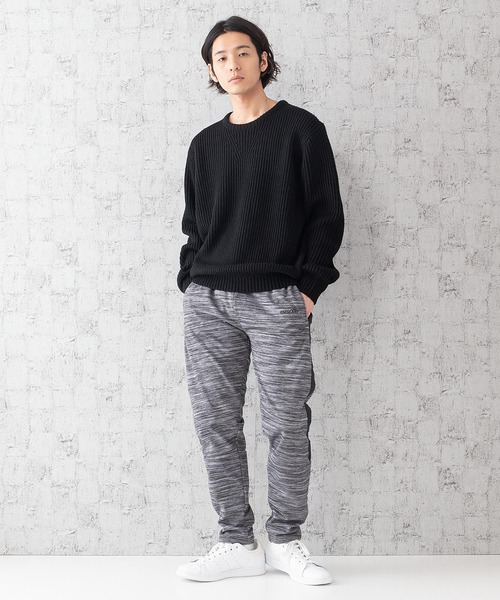 OUTDOOR PRODUCTS(アウトドアプロダクツ)の「【OUTDOOR PRODUCTS】防風裏フリース ストレッチジョガーパンツ サイドライン入り テーパードシルエット(スウェットパンツ・メンズ・チャコールグレー/グレー/スミクロ/ブラック・MEDIUM/X-LARGE/LARGE/SMALL)」の13枚目の写真