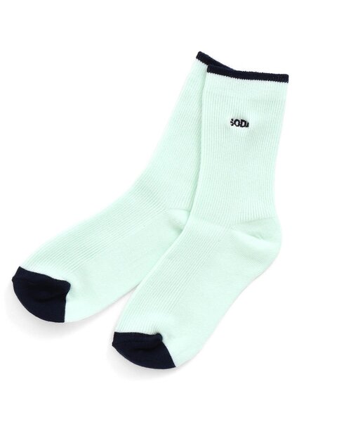 apres les cours(アプレレクール)の「シンプルロゴ ソックス(ソックス/靴下・キッズ・ブラウン/サックスブルー/レッド/ミント・15 /12/18/21)」の1枚目の写真