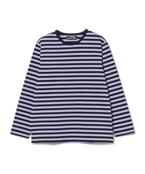 BRILLA per il gusto(ブリッラペルイルグースト)の「AUBERGE × Brilla per il gusto / ボーダー Tシャツ(Tシャツ/カットソー・メンズ・ホワイト/ブラウン/ラベンダー/ブルー系その他3/ベージュ・44/38/40/42)」の5枚目の写真