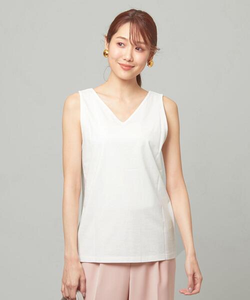 closet story(クローゼットストーリー)の「<closet story>2WAY ホールド タンクトップ(タンクトップ・レディース・ライトピンク/ブラック/ベージュ/ホワイト・M/S)」の2枚目の写真