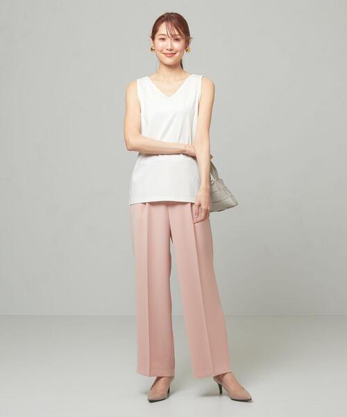 closet story(クローゼットストーリー)の「<closet story>2WAY ホールド タンクトップ(タンクトップ・レディース・ライトピンク/ブラック/ベージュ/ホワイト・M/S)」の18枚目の写真