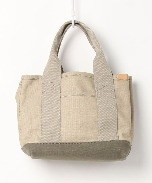 LBC（エルビーシー）の「※非※キャンバス仕切りミニトートバッグ（トートバッグ・レディース・ブラック/ベージュ/ネイビー/イエロー/カーキブラウン・FREE）」の4枚目の写真