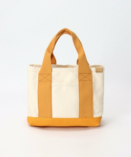 LBC（エルビーシー）の「※非※キャンバス仕切りミニトートバッグ（トートバッグ・レディース・ブラック/ベージュ/ネイビー/イエロー/カーキブラウン・FREE）」の9枚目の写真