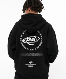 『ONA/オーエヌエー』2ND CIRCLE IN EARTH HOOD ZIP-UP/ユニセックス サークル イン アース フードジップアップ