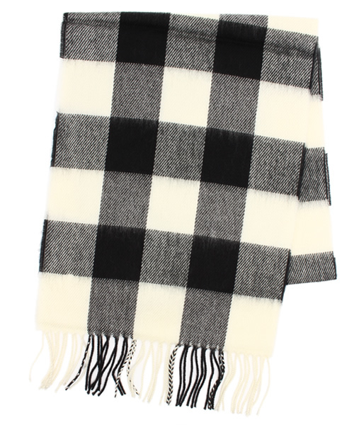 WEGO（ウィゴー）の「WEGO/チェックマフラー（マフラー・メンズ・ホワイト/ホワイト系その他/ブラック/グレー/グリーン/ブルー/ピンク/レッド/レッド系その他/ワイン・FREE）」の22枚目の写真