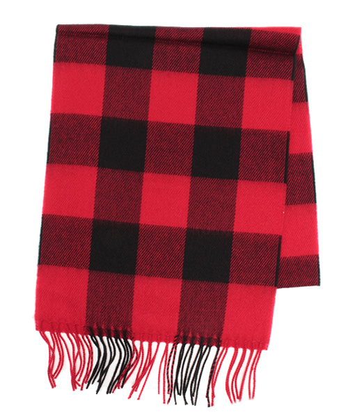 WEGO（ウィゴー）の「WEGO/チェックマフラー（マフラー・メンズ・ホワイト/ホワイト系その他/ブラック/グレー/グリーン/ブルー/ピンク/レッド/レッド系その他/ワイン・FREE）」の19枚目の写真