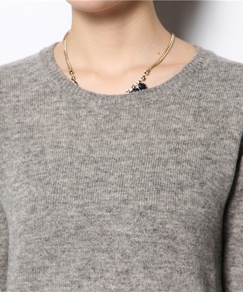 Ray BEAMS（レイビームス）の「Ray BEAMS / 裾切り替え ニットロングワンピース（ワンピース・レディース・シルバー/ネイビー・ONE SIZE）」の13枚目の写真