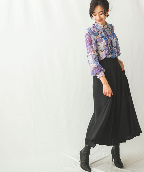 NARACAMICIE（ナラカミーチェ）の「麻調合繊2WAYリボン付きフレアパンツ（その他パンツ・レディース・ベージュ・MEDIUM）」の18枚目の写真