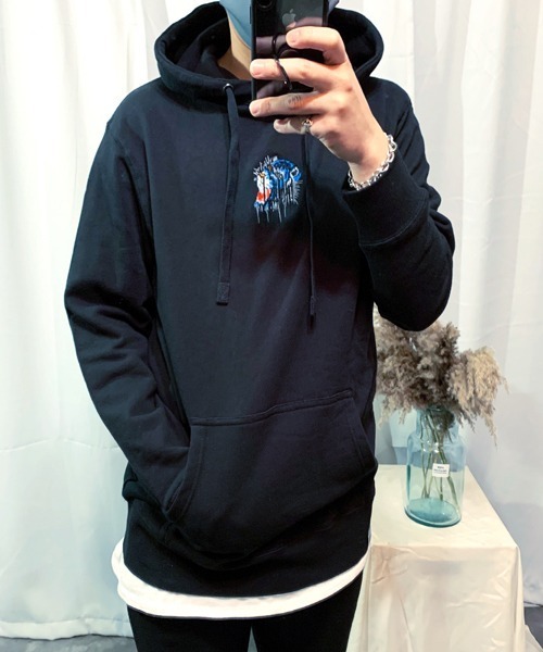 WESTBOY(ウエストボーイ)の「【NEVEREVERBAD × SHISHUMANIA】SHISHUMANIA Collaboration Hoodie NV21S04TP(パーカー・メンズ・ブルー・L/XL)」の4枚目の写真