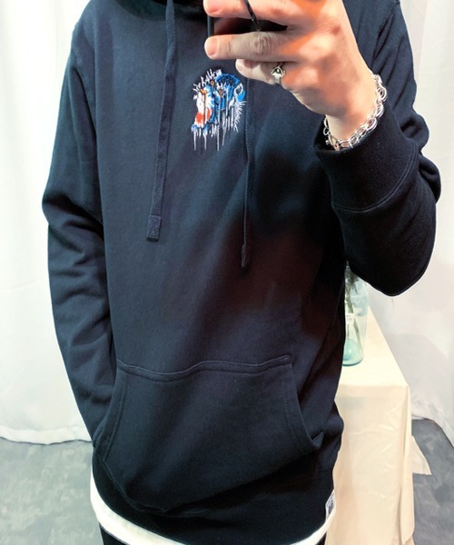 WESTBOY(ウエストボーイ)の「【NEVEREVERBAD × SHISHUMANIA】SHISHUMANIA Collaboration Hoodie NV21S04TP(パーカー・メンズ・ブルー・L/XL)」の9枚目の写真