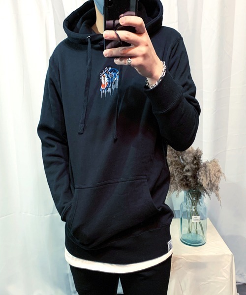 WESTBOY(ウエストボーイ)の「【NEVEREVERBAD × SHISHUMANIA】SHISHUMANIA Collaboration Hoodie NV21S04TP(パーカー・メンズ・ブルー・L/XL)」の11枚目の写真