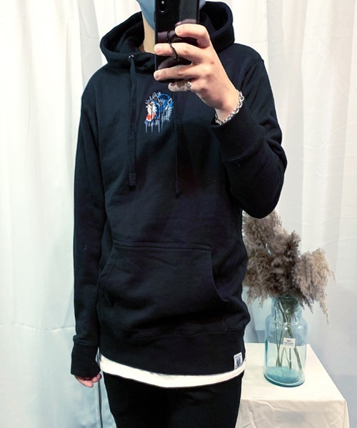 WESTBOY(ウエストボーイ)の「【NEVEREVERBAD × SHISHUMANIA】SHISHUMANIA Collaboration Hoodie NV21S04TP(パーカー・メンズ・ブルー・L/XL)」の3枚目の写真