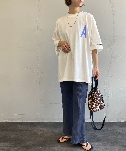 AMERICANA（アメリカーナ）の「[Americana/アメリカーナ] ワッフルスリットフレアパンツ（その他パンツ・レディース・グレー/ライトブラウン・S）」の18枚目の写真