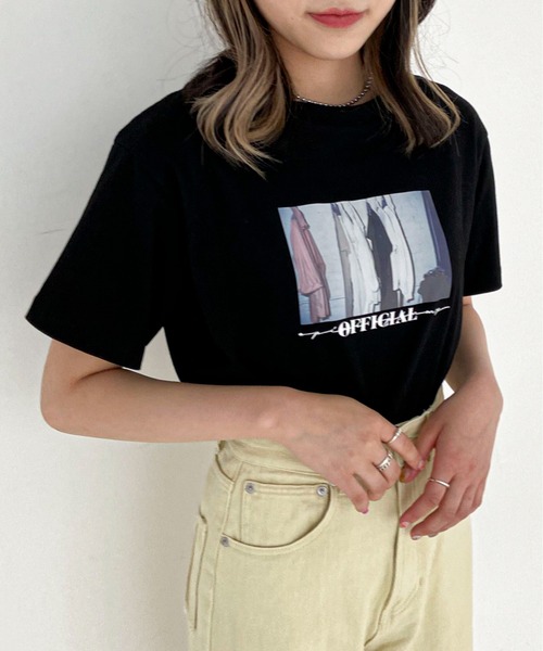 EPIMI E'PIMMY（エピミエピミー）の「アソートモノトーンT（Tシャツ/カットソー・レディース・ホワイト/ブラック/オフホワイト/ホワイト系その他/ブラック系その他/グレー系その他・MEDIUM）」の4枚目の写真