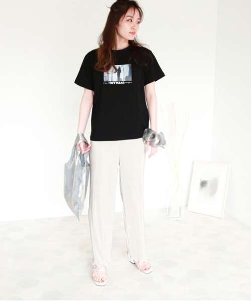 EPIMI E'PIMMY（エピミエピミー）の「アソートモノトーンT（Tシャツ/カットソー・レディース・ホワイト/ブラック/オフホワイト/ホワイト系その他/ブラック系その他/グレー系その他・MEDIUM）」の13枚目の写真