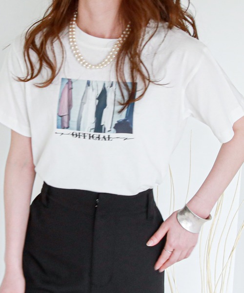 EPIMI E'PIMMY（エピミエピミー）の「アソートモノトーンT（Tシャツ/カットソー・レディース・ホワイト/ブラック/オフホワイト/ホワイト系その他/ブラック系その他/グレー系その他・MEDIUM）」の8枚目の写真