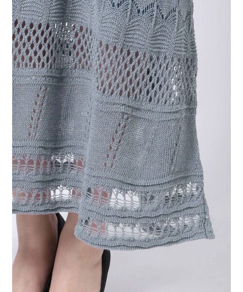 LAGUNAMOON（ラグナムーン）の「編み柄レイヤードニットワンピース（ワンピース・レディース・ブラウン/ホワイト/ブルー・SMALL/MEDIUM）」の19枚目の写真