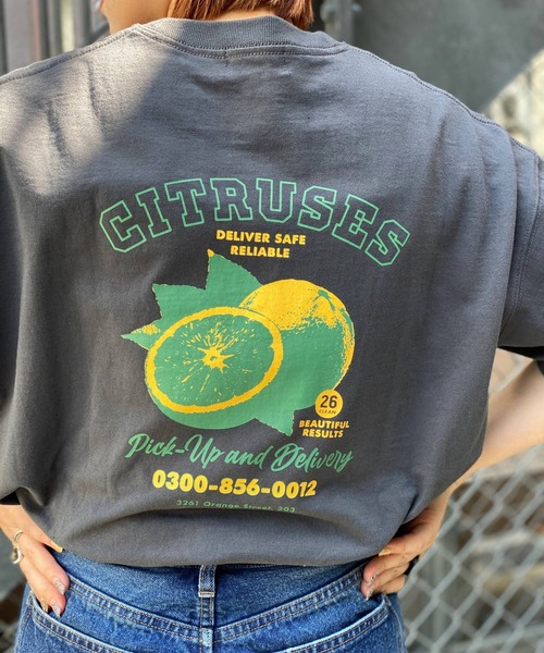 PBLIM(ページボーイリム)の「【PAGEBOYLIM】フルーツショップT(Tシャツ/カットソー・レディース・オートミール/チャコール・MEDIUM/LARGE)」の20枚目の写真