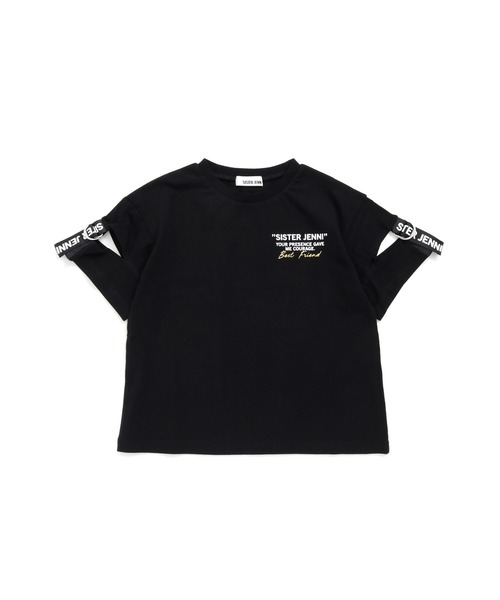 SISTER JENNI（SISTER JENNI）の「ロゴテープ切替Tシャツ（Tシャツ/カットソー・キッズ・ベージュ/オフホワイト/ブラック・130cm/140cm/150cm/160cm）」の21枚目の写真