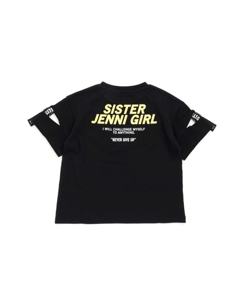 SISTER JENNI（SISTER JENNI）の「ロゴテープ切替Tシャツ（Tシャツ/カットソー・キッズ・ベージュ/オフホワイト/ブラック・130cm/140cm/150cm/160cm）」の10枚目の写真