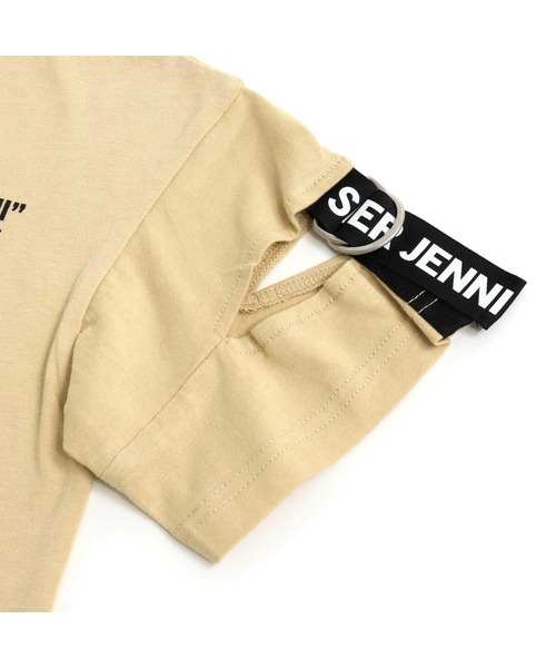 SISTER JENNI（SISTER JENNI）の「ロゴテープ切替Tシャツ（Tシャツ/カットソー・キッズ・ベージュ/オフホワイト/ブラック・130cm/140cm/150cm/160cm）」の15枚目の写真