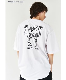『NASTYKICK/NS+K/ナスティーキック』N MONSTER TEE/バックプリント 半袖Tシャツ