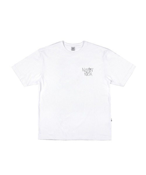 NASTY KICK（ナスティーキック）の「『NASTYKICK/NS+K/ナスティーキック』N MONSTER TEE/バックプリント 半袖Tシャツ（Tシャツ/カットソー・メンズ・ホワイト/ブラック・M/L）」の7枚目の写真