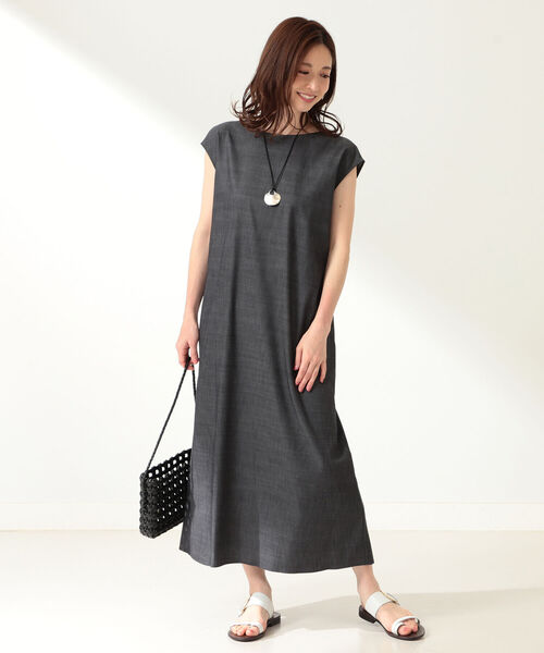 Demi-Luxe BEAMS(デミルクス ビームス)の「Demi-Luxe BEAMS / 2way バッククロスワンピース(ワンピース・レディース・ネイビー/ブラウン系その他3・38/36)」の7枚目の写真