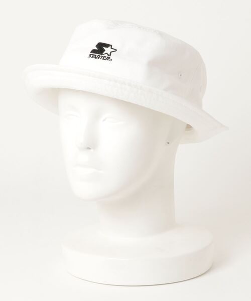 STARTER（スターター）の「STARTER/スターター ハット C.TWILL BUCKET HAT 107192002（ハット・メンズ・ホワイト/ブラック/ブラウン・FREE）」の5枚目の写真