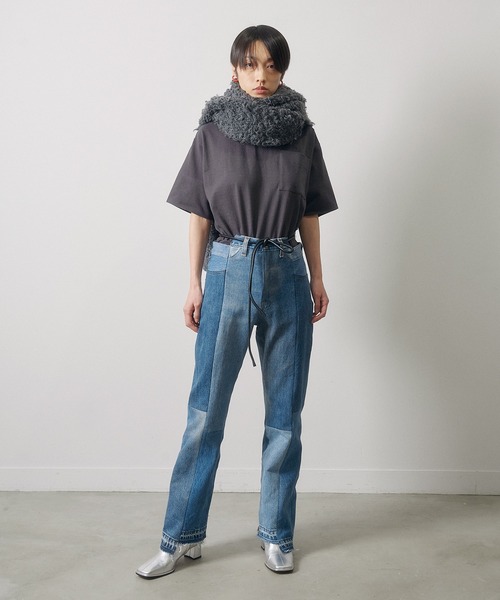 JANESMITH（ジェーンスミス）の「JANESMITH ジェーンスミス / SQUARE TOE SHORT BOOTS スクエアトゥショートレザーブーツ / 21WSHO-#912L（ブーツ・レディース・キナリ/バーガンディー/ブラック/シルバー・35.5/36/36.5/37/37.5/38）」の20枚目の写真