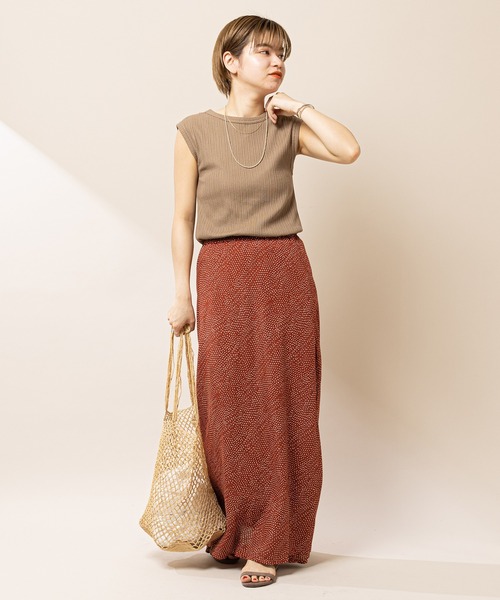 SHENERY（シーナリー）の「レーヨンプリントマーメイドマキシスカート（スカート・レディース・ブラック/レッド/オフホワイト・36/38）」の12枚目の写真