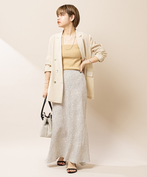 SHENERY（シーナリー）の「レーヨンプリントマーメイドマキシスカート（スカート・レディース・ブラック/レッド/オフホワイト・36/38）」の15枚目の写真