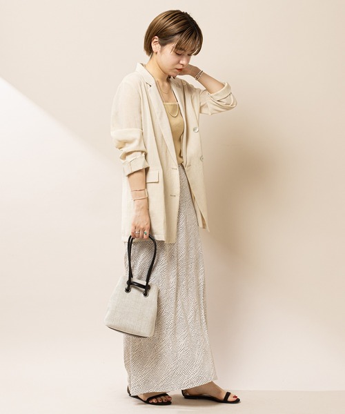 SHENERY（シーナリー）の「レーヨンプリントマーメイドマキシスカート（スカート・レディース・ブラック/レッド/オフホワイト・36/38）」の9枚目の写真