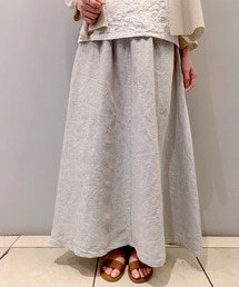 BEARDSLEY | リネンウエストリブスカート(スカート)