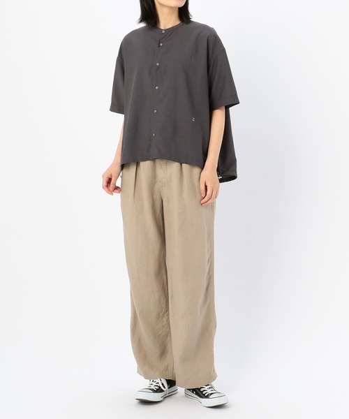 GYMPHLEX(ジムフレックス)の「◇【1906】半袖ドローコードシャツ PEB WOMEN(シャツ/ブラウス・レディース・ホワイト/ライトグレー/サックスブルー/ダークグレー・14)」の17枚目の写真