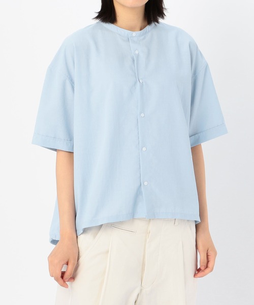 GYMPHLEX(ジムフレックス)の「◇【1906】半袖ドローコードシャツ PEB WOMEN(シャツ/ブラウス・レディース・ホワイト/ライトグレー/サックスブルー/ダークグレー・14)」の19枚目の写真