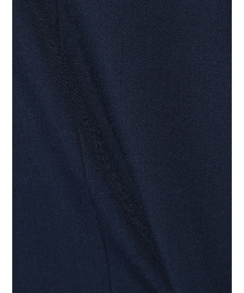 Perfect Suit FActory（パーフェクトスーツファクトリー）の「リネンライク　麻調　セットアップ　ブラウス　ネイビー/グレー（Tシャツ/カットソー・レディース・ネイビー/ライトグレー・L/M）」の3枚目の写真