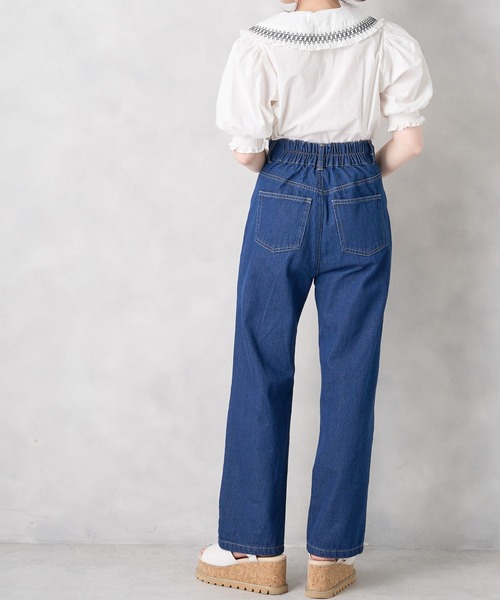 OLIVE des OLIVE（オリーブデオリーブ）の「スモッキングカラーブラウス（シャツ/ブラウス・レディース・ライトグレー/ベージュ/オフホワイト・FREE）」の9枚目の写真