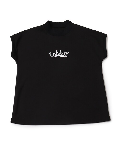 adabat(アダバット)の「◆【フレアシルエット】フレンチスリーブ モックネックプルオーバー(Tシャツ/カットソー・レディース・ホワイト/ブラック・40/38/36)」の4枚目の写真