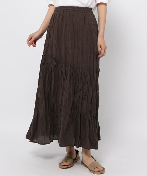 studio CLIP(スタディオクリップ)の「アソートクリンクルスカート(スカート・レディース・ブラウン/その他1/その他2・MEDIUM/LARGE)」の2枚目の写真