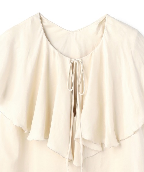 N.O.R.C（ノーク）の「フリルカラーブラウス（シャツ/ブラウス・レディース・ラベンダー/ブラック/ピンク/アイボリー・M/S）」の11枚目の写真