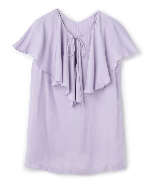 N.O.R.C（ノーク）の「フリルカラーブラウス（シャツ/ブラウス・レディース・ラベンダー/ブラック/ピンク/アイボリー・M/S）」の8枚目の写真