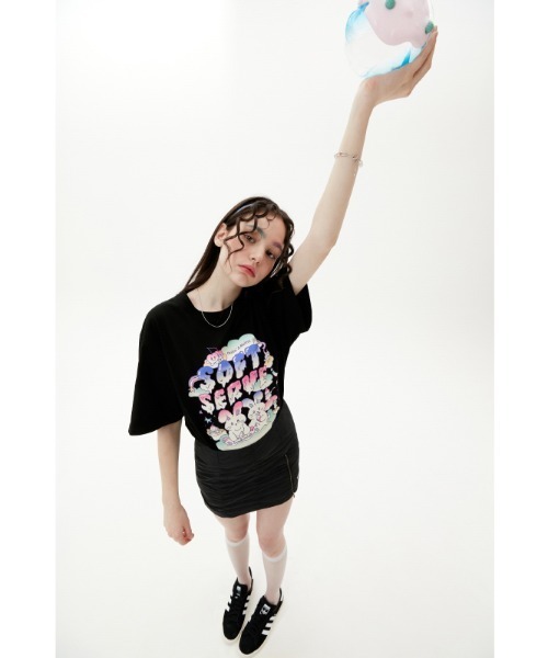 ☆韓国の人気☆【KIRSH】☆WITTY BUNNY NOMAD FUR MINI SKIR.T☆ ☆送料・関税込☆KIRSH☆WITTY BUNNY NOMAD FUR MINI SKIRT☆