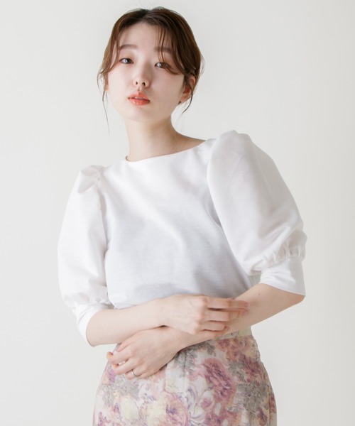 Kastane（カスタネ）の「パフギャザーTee（Tシャツ/カットソー