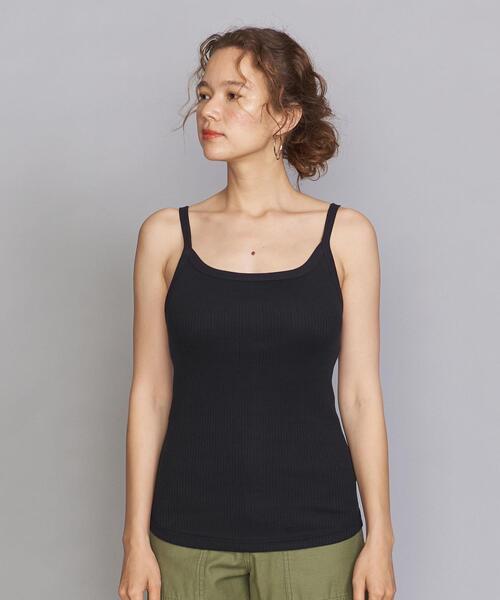Lepidos（レピドス）の「＜Lepidos＞スクエアネックニットキャミソール ◆（キャミソール・レディース・ホワイト/ブラック/モカ・FREE）」の4枚目の写真