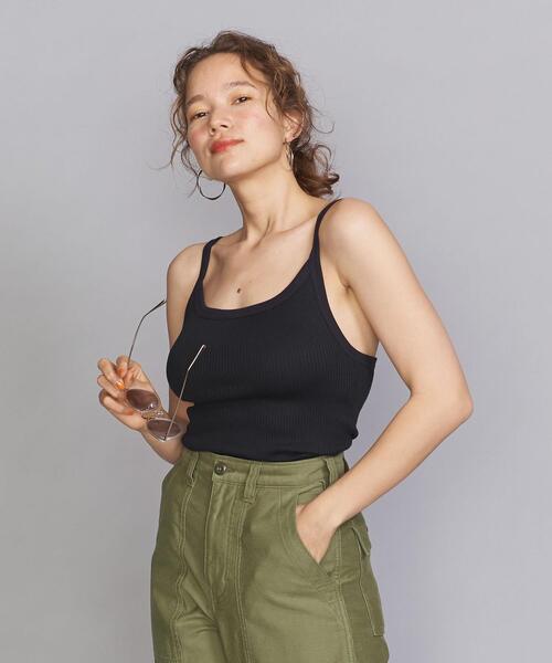 Lepidos（レピドス）の「＜Lepidos＞スクエアネックニットキャミソール ◆（キャミソール・レディース・ホワイト/ブラック/モカ・FREE）」の7枚目の写真