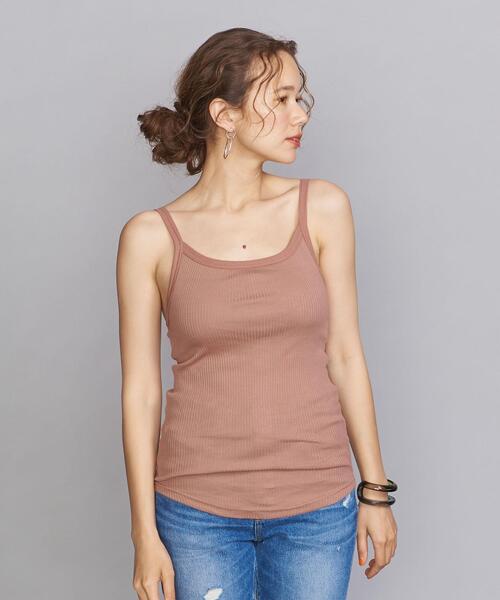 Lepidos（レピドス）の「＜Lepidos＞スクエアネックニットキャミソール ◆（キャミソール・レディース・ホワイト/ブラック/モカ・FREE）」の10枚目の写真